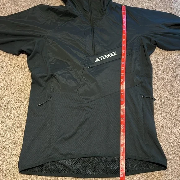 TECHROCK ULTRALIGHT 1/2-ZIP HOODED FLEECE JACKETSIZE M